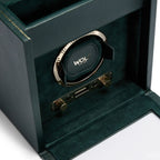 British Racing Green Single Watch Winder with Storage - Carter's Collective Fine Jewelry