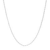 Sterling Silver Figaro Chain Necklace, 16 Inches