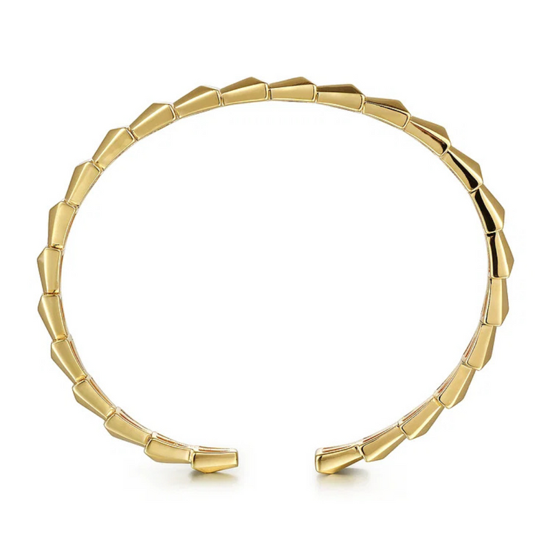 Geometric Open Bangle Bracelet