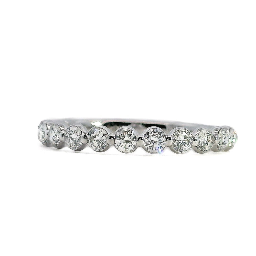 White Gold Shared Prong Diamond Wedding Band, 0.55 CTTW - Carter's Collective Fine Jewelry
