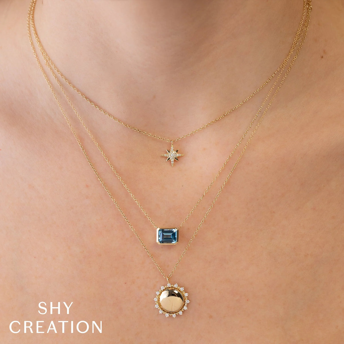 North Star Diamond Starburst Necklace, 0.06 CTTW - Carter's Collective Fine Jewelry