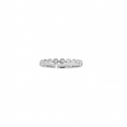 White Gold Bezel Set Diamond Wedding Band, 0.22 CTTW - Carter's Collective Fine Jewelry
