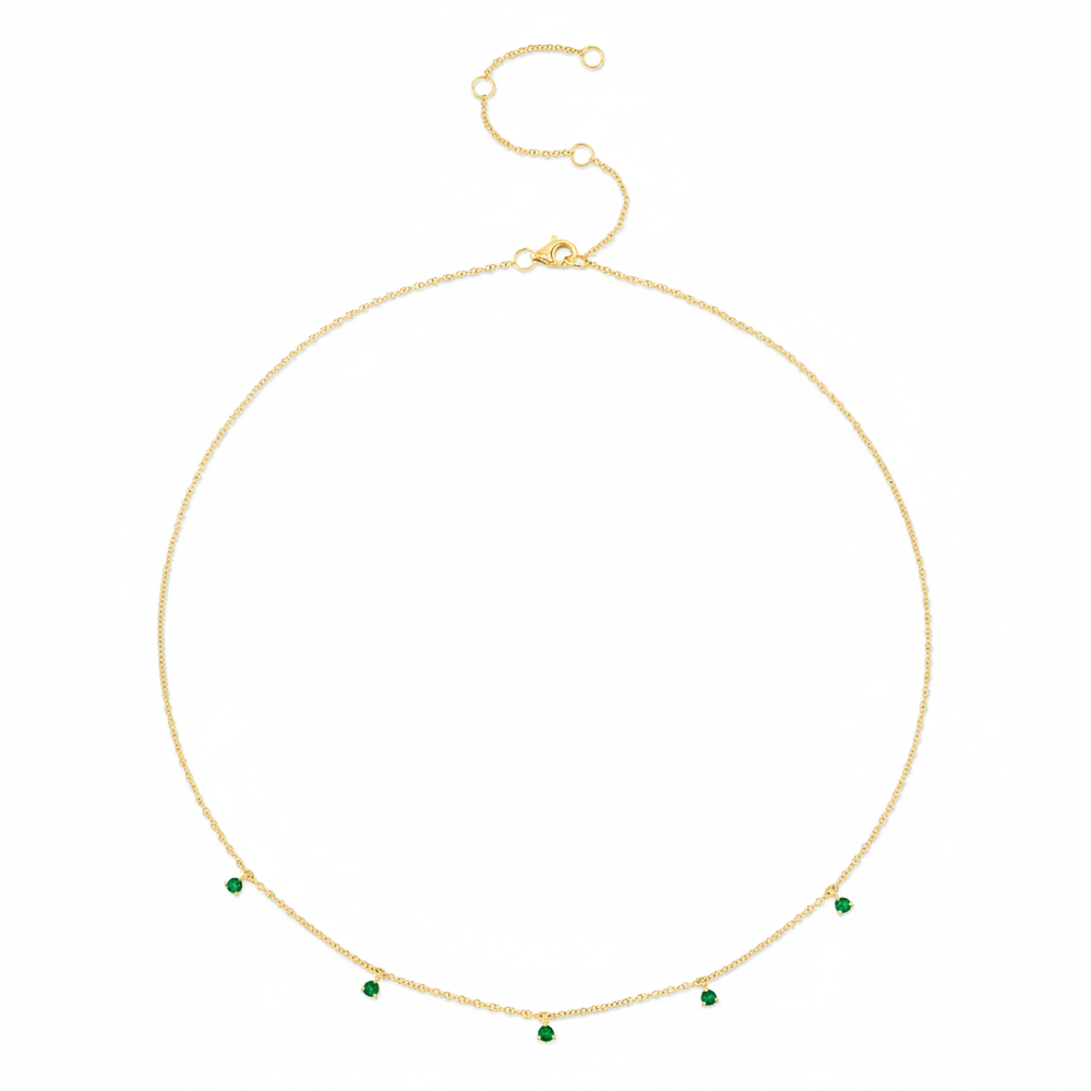 Emerald Cleopatra Necklace, 0.30 CTTW - Carter's Collective Fine Jewelry