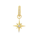 Petite Diamond Wishing Star Charm (Single)
