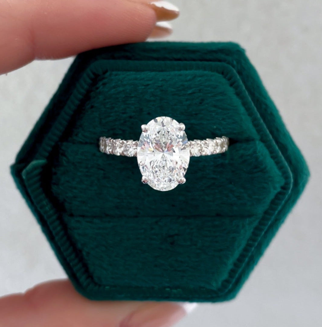 Hydrangea Customizable Lab Grown Diamond Engagement Ring - Carter's Collective Fine Jewelry
