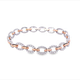 Previously Loved Two Toned Diamond Link Bracelet