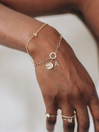 Paper Clip Chain Charm Bracelet