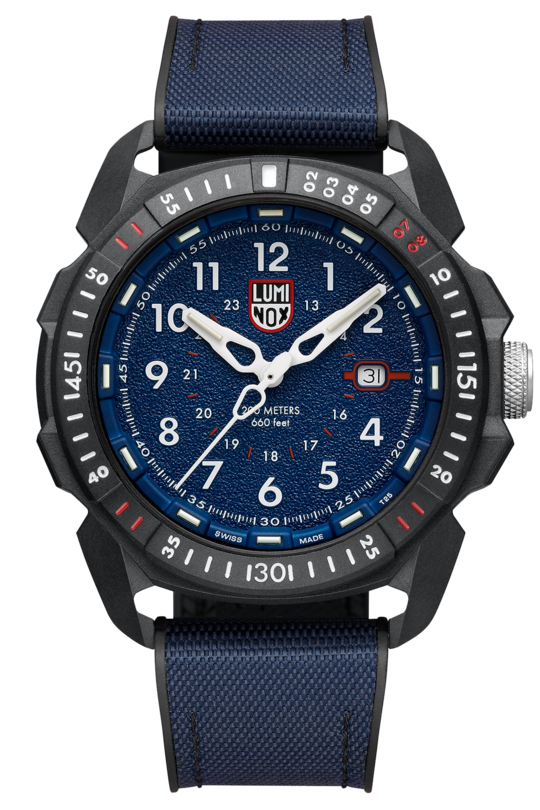 Luminox ICE-SAR Arctic Blue Dial Outdoor Adventure Watch with Blue Textile Strap
