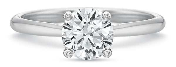 Classic 4 Prong Solitaire Semi Mount Engagement Ring (DOES NOT INCLUDE CENTER STONE)