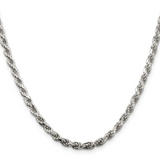 Men's 3.5mm Sterling Silver Rope Chain, 20"