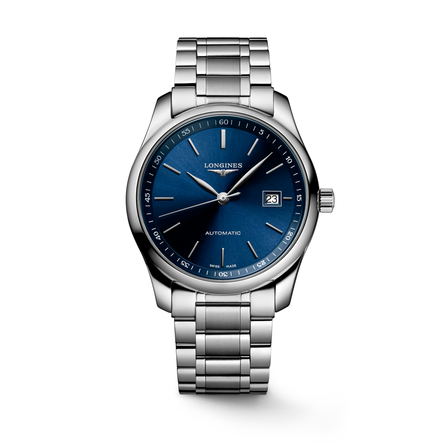 Longines Master Collection Watch with Sunray Blue Dial, 40mm - Carter's Collective Fine Jewelry