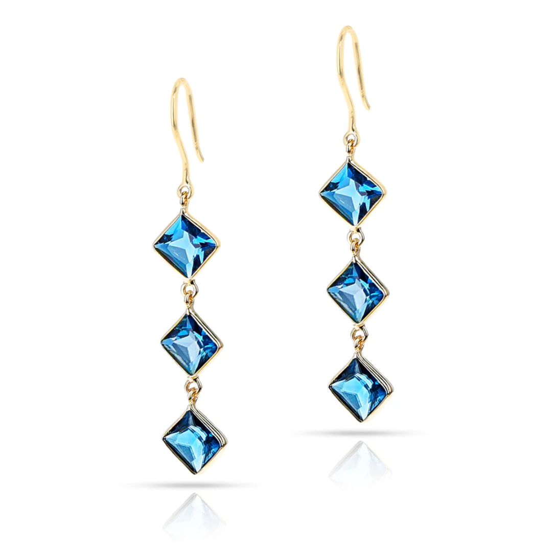 London Blue Topaz Dangle Earrings