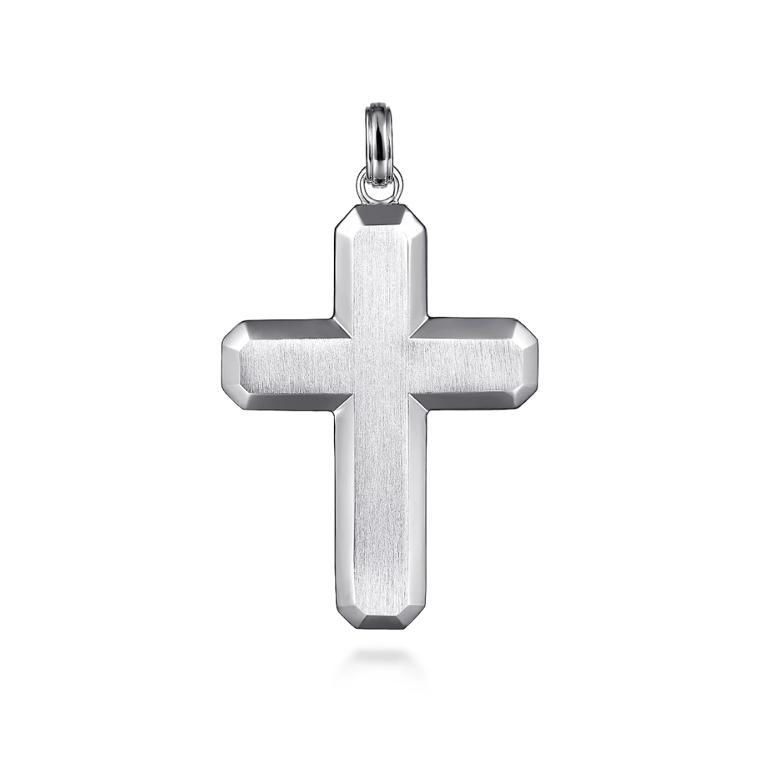 Small Geometric Cross Pendant