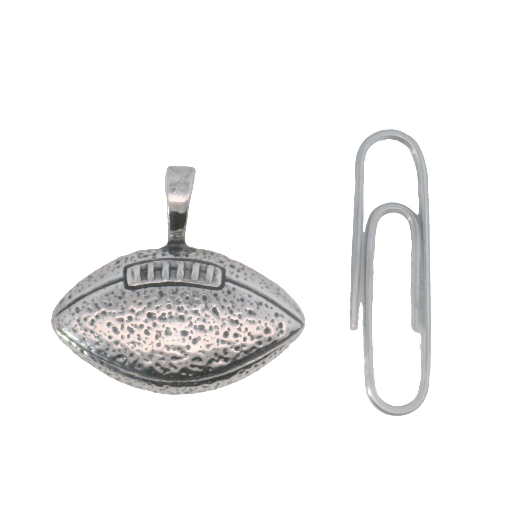 Sterling Silver Football Pendant - Last Chance - Carter's Collective Fine Jewelry