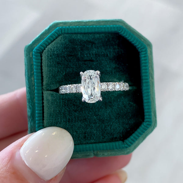 Ivy Elongated Cushion Diamond Engagement Ring