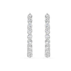 Lab Grown Shared Prong Diamond Hoop Earrings, 0.37 CTTW - Carter's Collective Fine Jewelry