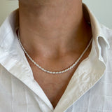 Men's Sterling Silver Rope Chain, 20"