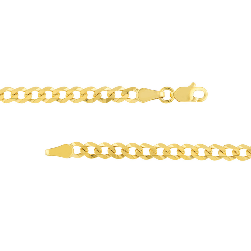 Small Flat Curb Chain Necklace, 18 Inches