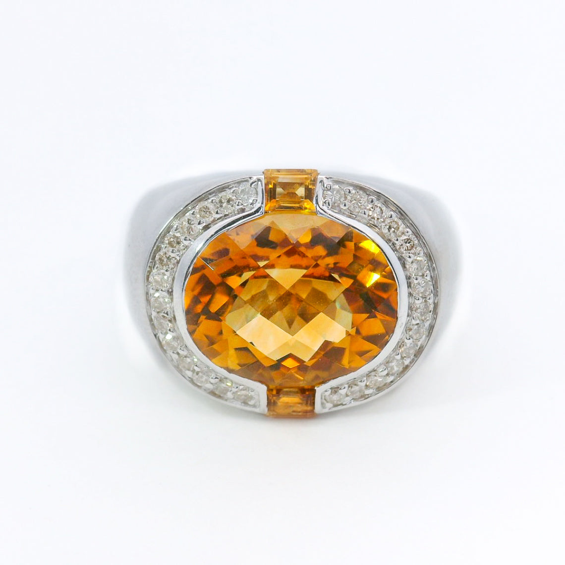 Previously Loved Citrine Diamond Fashion Ring