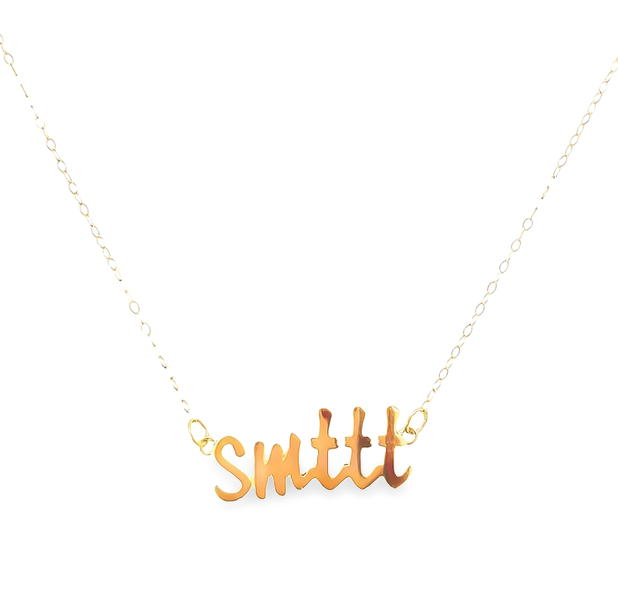 SMTTT Yellow Gold Necklace - Carter's Collective Fine Jewelry