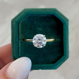 Tapered Flat Band Solitaire Engagement Ring Setting (Does Not Include Center Stone)