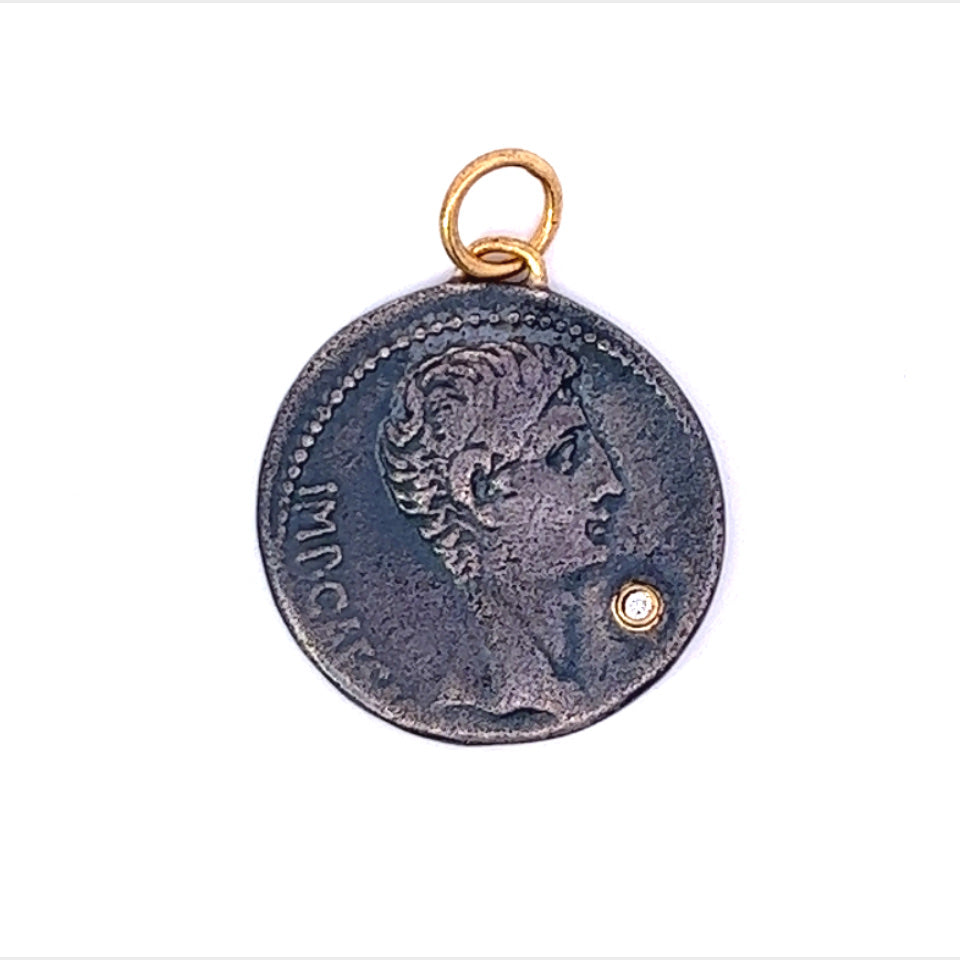 Handmade Julius Cesar Coin Charm