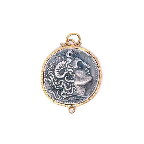 Handmade Alexander the Great Coin Charm