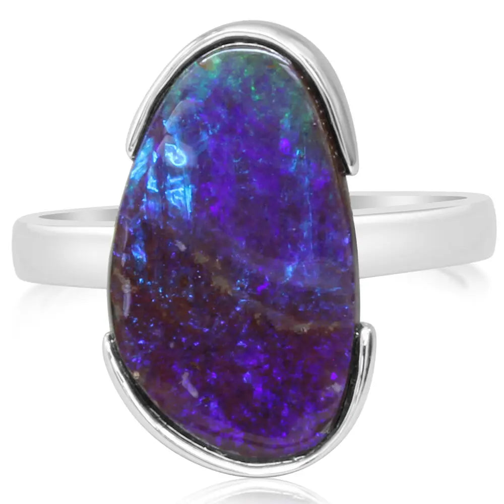 Australian Boulder Opal Ring - Carter's Collective Fine Jewelry