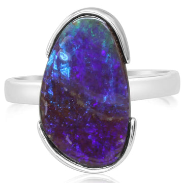 Australian Boulder Opal Ring - Carter's Collective Fine Jewelry