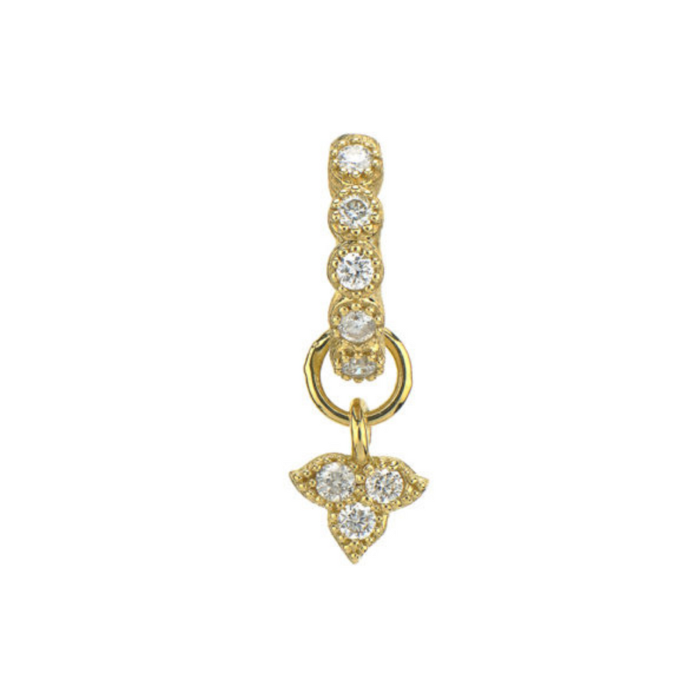 Petite Diamond Moroccan Trio Earring Charm (Single)