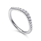 French Pavé Diamond Contour Wedding Band, 0.24 CTTW - Carter's Collective Fine Jewelry