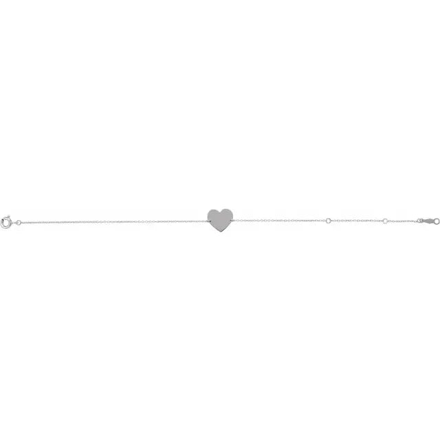 DOORBUSTER: Engravable Heart Bracelet - Carter's Collective Fine Jewelry