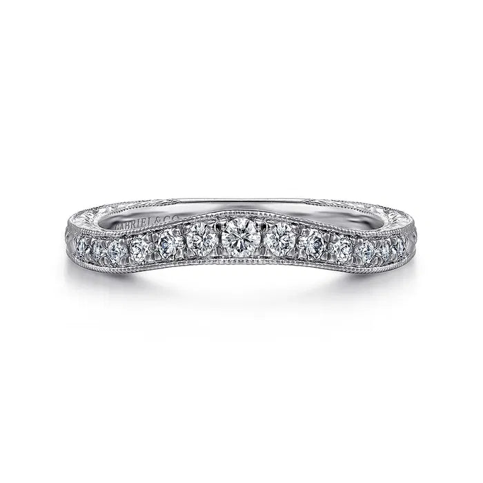 Micro Pavé Contour Diamond Wedding Band, 0.24 CTTW - Carter's Collective Fine Jewelry