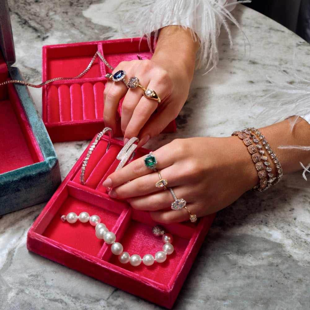 
                  
                    Bespoke Old Mine Cut Natural Diamond Faux Bezel Signet Engagement Ring - Carter's Collective Fine Jewelry
                  
                
