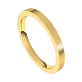 14K Yellow Gold Flat Spacer Band, 2mm