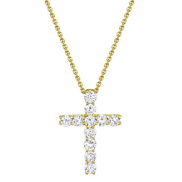 Diamond Cross Necklace, .32 CTTW - Carter's Collective Fine Jewelry