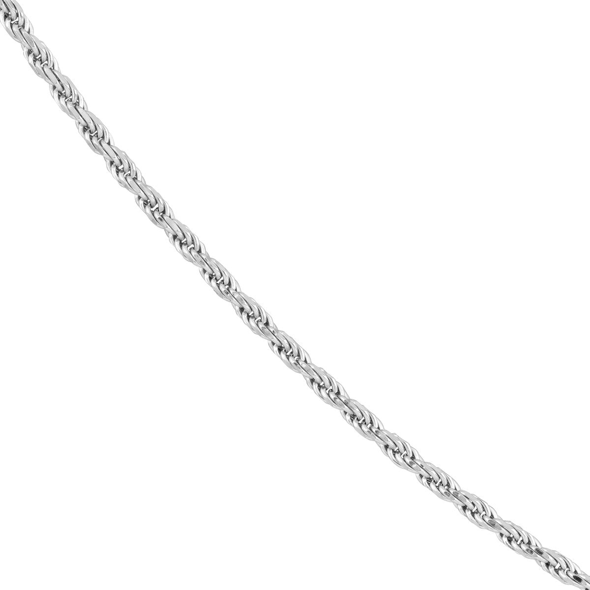 Sterling Silver Rope Chain 22"