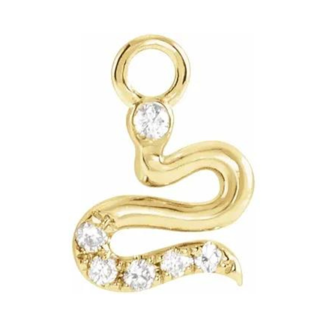 Snake Diamond Charm