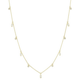 Diamond Baguette Bezel Set Cleopatra Necklace