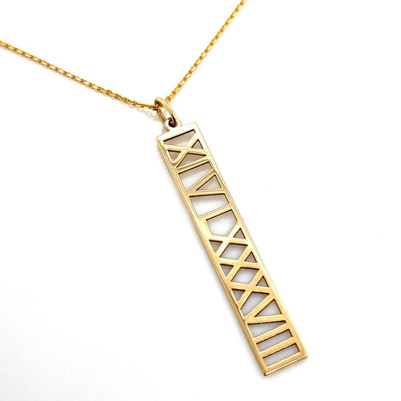 Customizable Roman Numeral Necklace