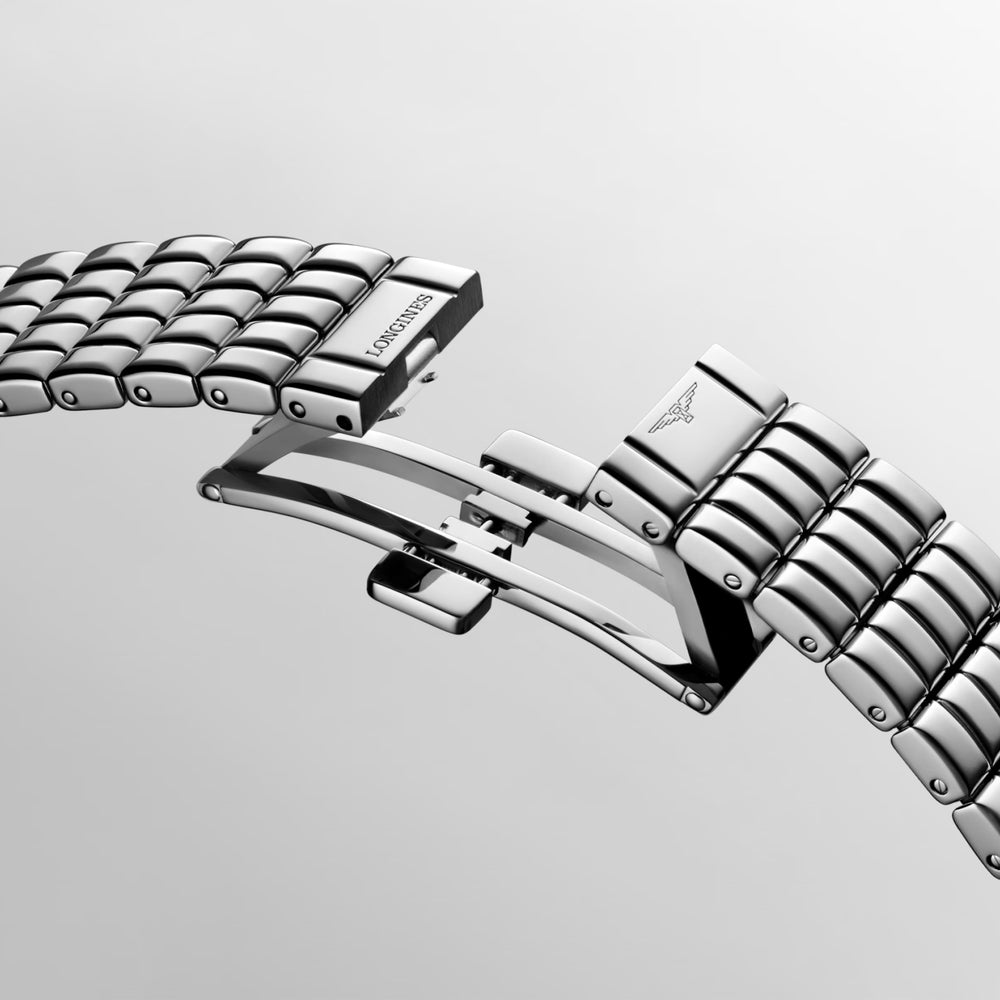 
                  
                    Longines "Mini Dolcevita" Watch with Silver "Flinqué" Dial, 29mm - Carter's Collective Fine Jewelry
                  
                