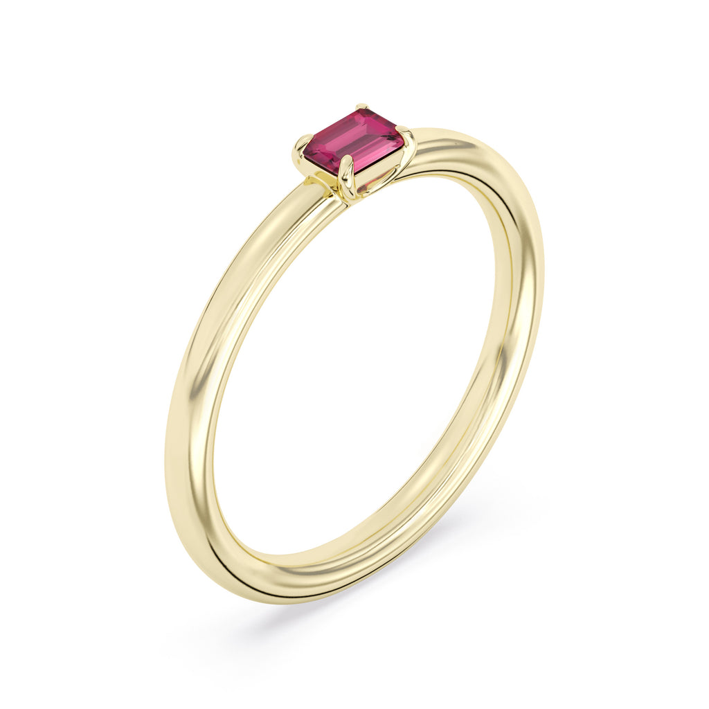 Rhea Customizable Gemstone Stackable Rings - Carter's Collective Fine Jewelry