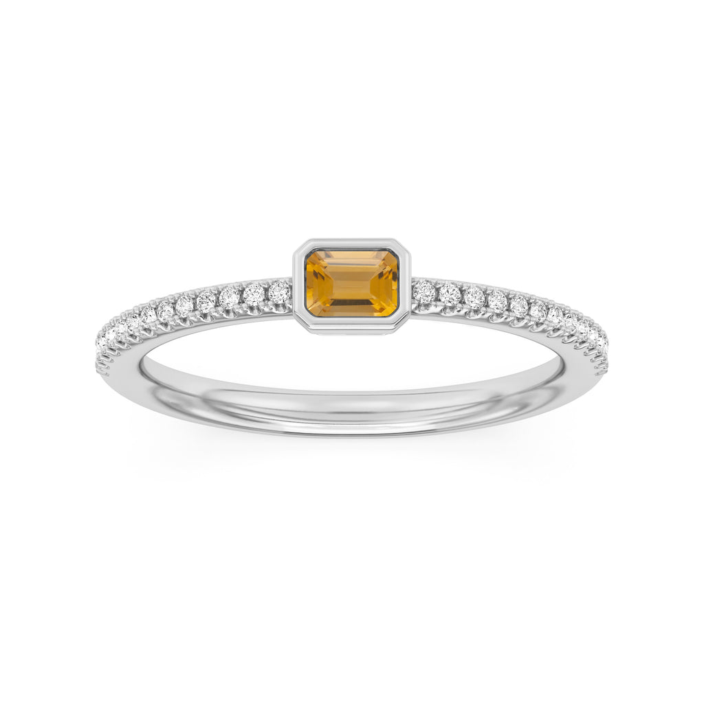 Rhea Customizable Gemstone Stackable Rings - Carter's Collective Fine Jewelry