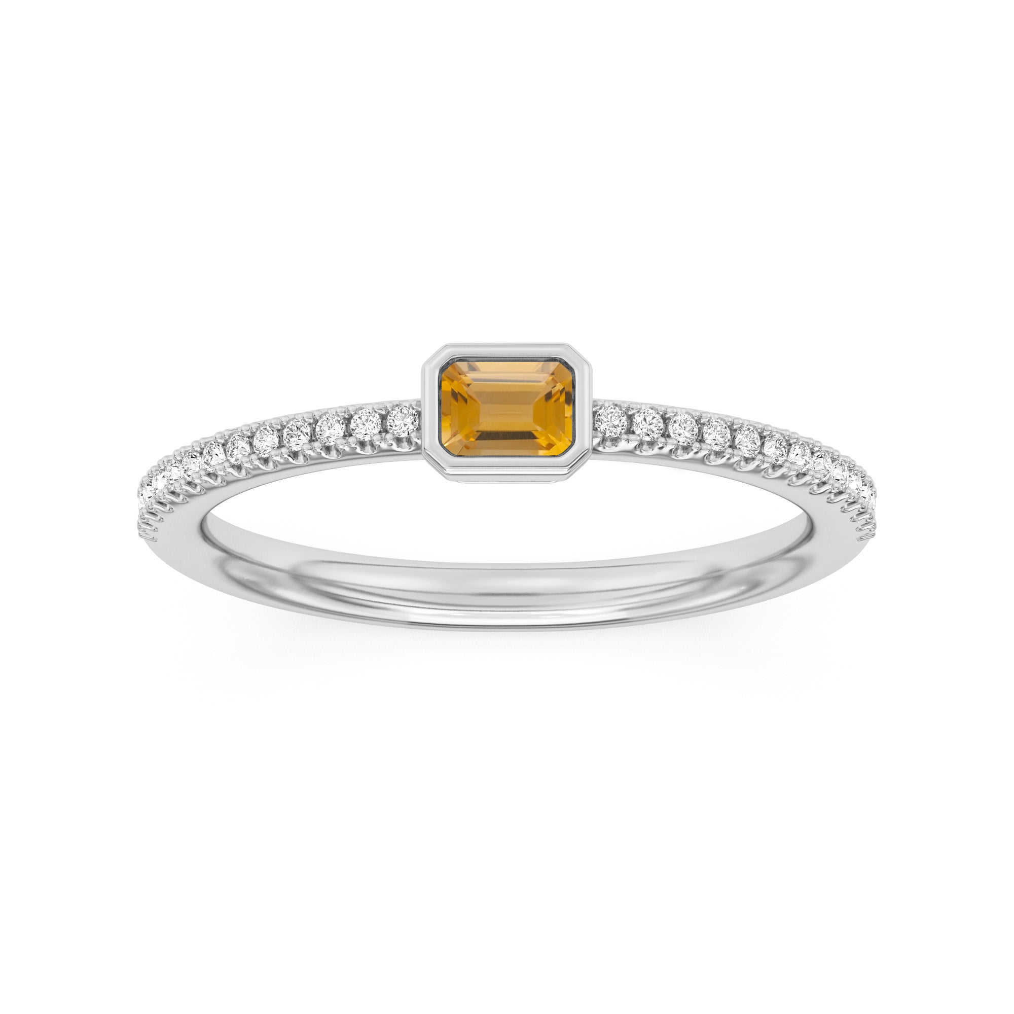 Rhea Customizable Gemstone Stackable Rings - Carter's Collective Fine Jewelry