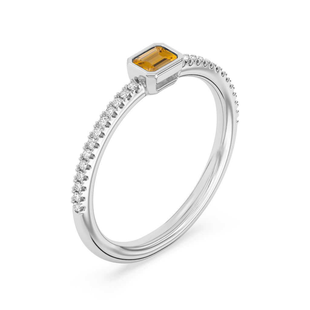 Rhea Customizable Gemstone Stackable Rings - Carter's Collective Fine Jewelry