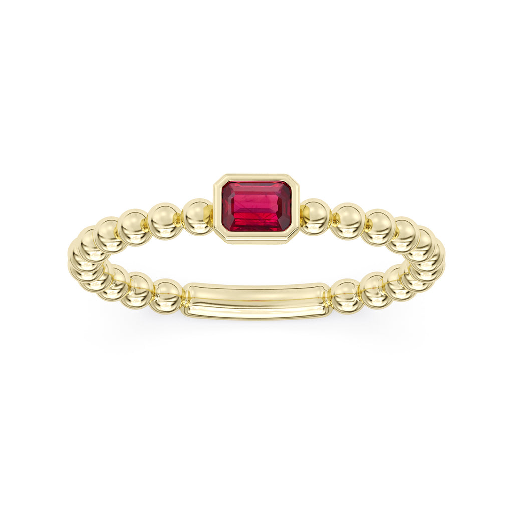 Rhea Customizable Gemstone Stackable Rings - Carter's Collective Fine Jewelry