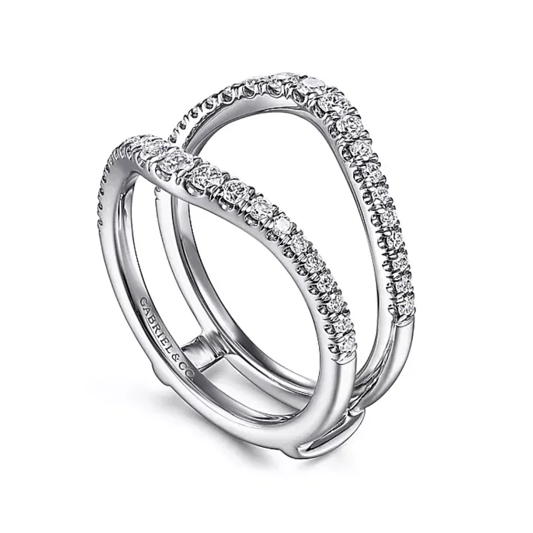 Contour Diamond Ring Enhancer Wedding Ring, 0.50 CTTW - Carter's Collective Fine Jewelry