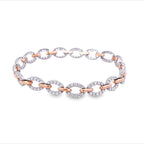 Previously Loved Two Toned Diamond Link Bracelet - Carter's Collective Fine Jewelry