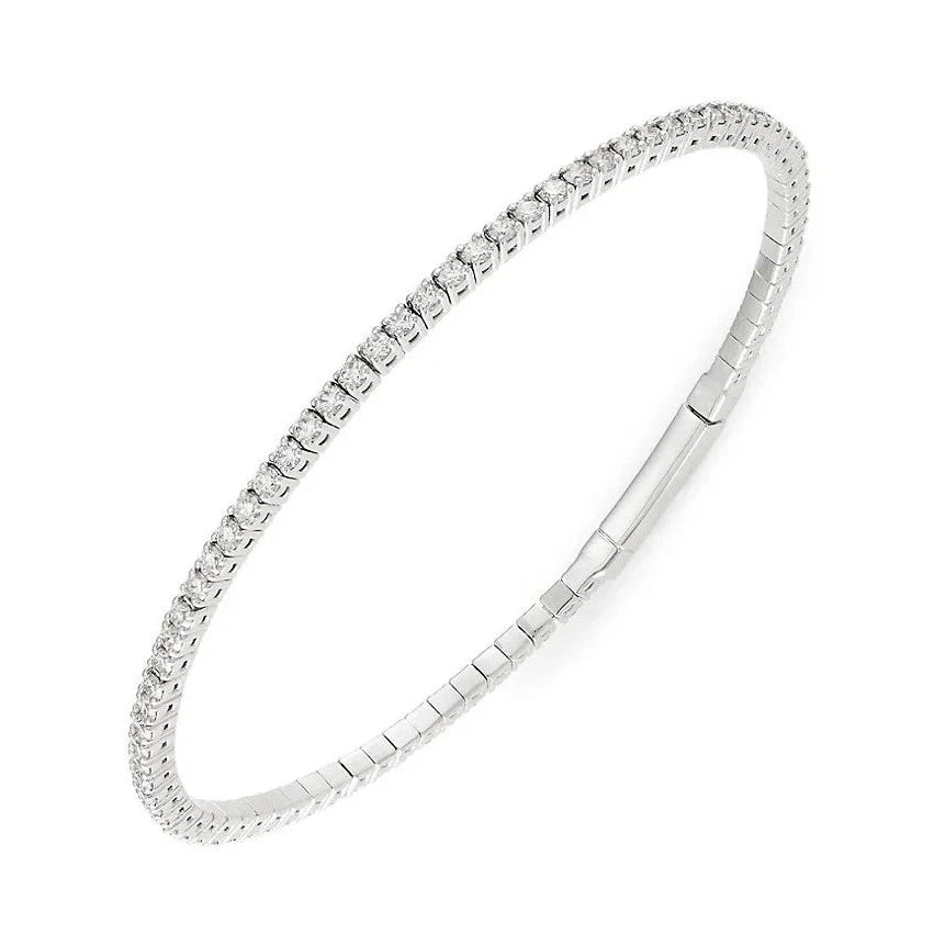Flexible Diamond Tennis Bangle - Carter's Collective Fine Jewelry