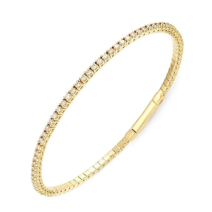 Flexible Diamond Tennis Bangle - Carter's Collective Fine Jewelry